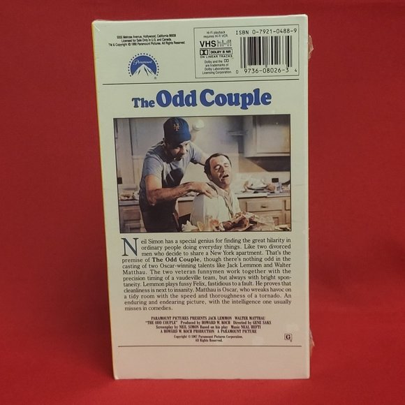 The Odd Couple VHS New Sealed - Picture 2 of 8